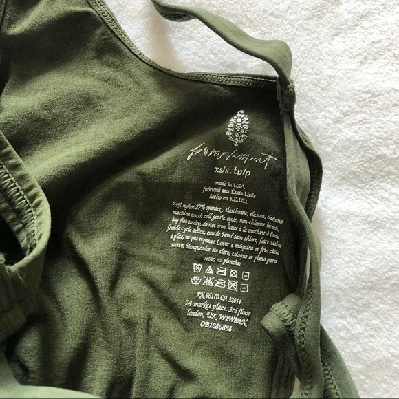 Free People Army Green Good Karma Onesie - Picture 4 of 7